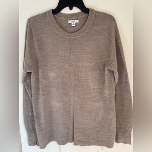 Croft & Barrow Light Brown Knit Pullover